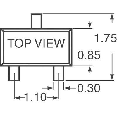 Bipolar (BJT) Transistor NPN 45V 100mA 100MHz 150mW Surface Mount SOT-523 - 2