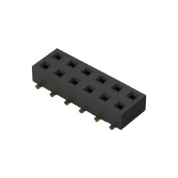 12 Position Receptacle, Bottom or Top Entry Connector 0.079