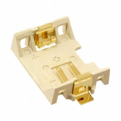 Battery Holder (Open) Coin, 12.0mm 1 Cell SMD (SMT) Tab - 1