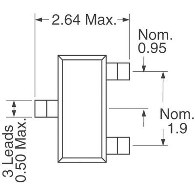 Bipolar (BJT) Transistor NPN 40V 1A 150MHz 500mW Surface Mount SOT-23-3 - 2