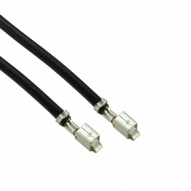 Black 16 AWG Jumper Lead Socket to Socket Tin 12.0" (304.8mm)