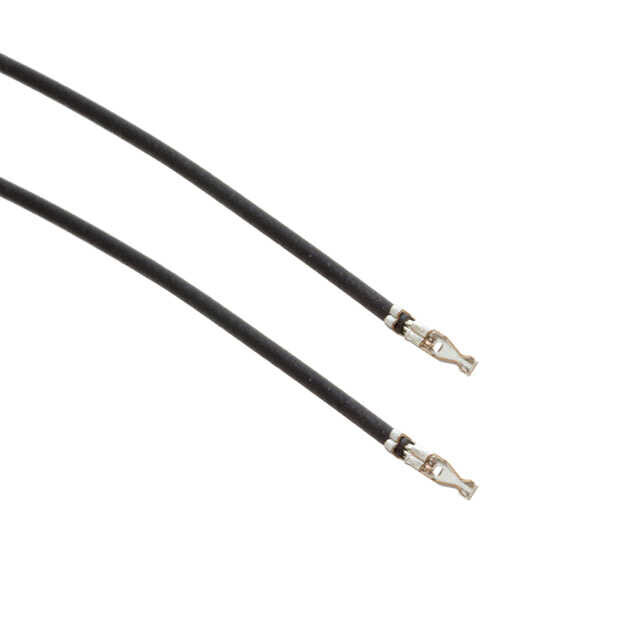  Black 22 Awg Jumper Lead Socket To Socket Tin 8.00" (203.20mm)