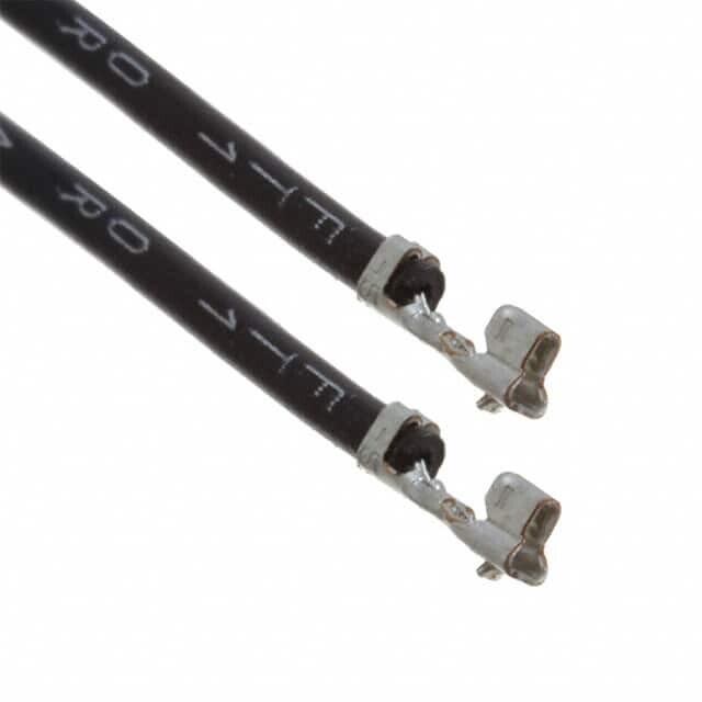  Black 22 Awg Jumper Lead Socket To Socket Tin 4.00" (101.60mm)