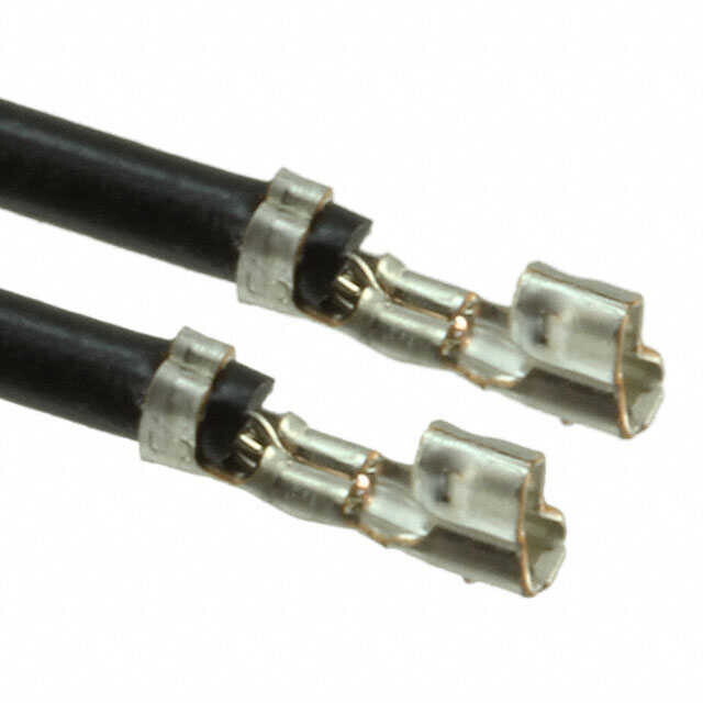  Black 24 Awg Jumper Lead Socket To Socket Tin 6.00" (152.40mm)