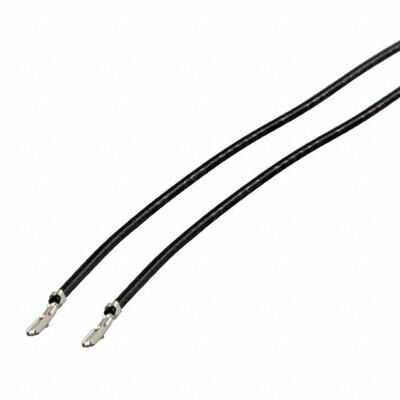 Black 26 AWG Jumper Lead Socket to Socket Tin 12.0