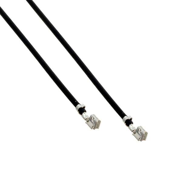  Black 26 Awg Jumper Lead Socket To Socket Tin 11.8" (300.0mm)