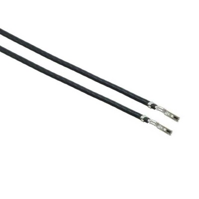 Black 28 AWG Jumper Lead Socket to Socket Tin 6.00