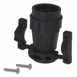 Black Connector Backshell, Cable Clamp 15/16-20 UNEF 16 - 1