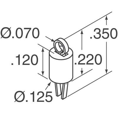 Black PC Test Point, Compact Phosphor Bronze, Silver Plating 0.063