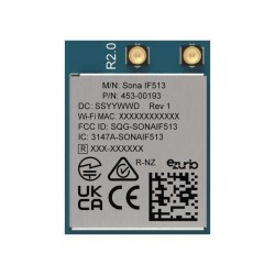 Bluetooth, WiFi 802.11a/b/g/n/ac/ax, Bluetooth v5.4 Transceiver Module 2.4GHz, 5GHz, 6GHz Antenna Not Included, MHF4L Surface Mount - Ezurio