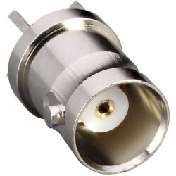 BNC Connector Jack, Female Socket 50 Ohms Through Hole Solder - TE Connectivity Linx