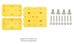 Box Plastic, ABS Yellow Cover Included 1.969