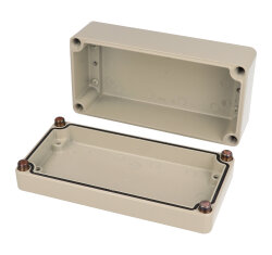 Box Thick Wall Aluminum Beige Split Sides 7.087