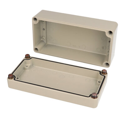 Box Thick Wall Aluminum Beige Split Sides 7.087