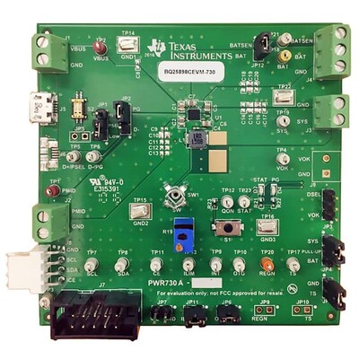 BQ25898C Battery Charger Power Management Evaluation Board - 1