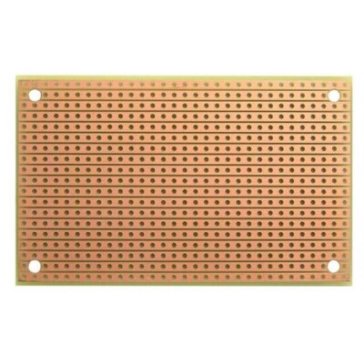 Breadboard, General Purpose Plated Through Hole (PTH) Common Bus 0.1