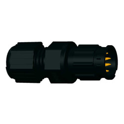 12 Position Circular Connector Receptacle, Male Pins Solder Cup - Amphenol LTW