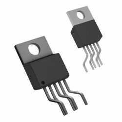Buck Switching Regulator IC Positive Fixed 5V 1 Output 1A TO-220-5 Formed Leads - Texas Instruments