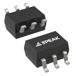 Buck Switching Regulator IC Positive Adjustable 0.6V 1 Output 3A SOT-23-6 Thin, TSOT-23-6 - 3PEAK