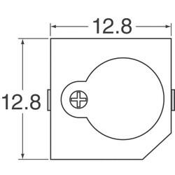 Buzzers Indicator, Internally Driven Magnetic 5V 30mA 2.4kHz 88dB @ 5V, 10cm Surface Mount Solder Pads - 2