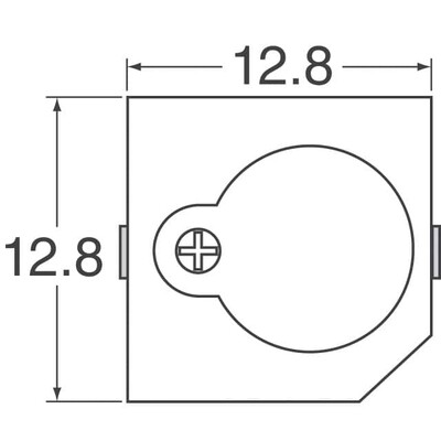 Buzzers Indicator, Internally Driven Magnetic 5V 30mA 2.4kHz 88dB @ 5V, 10cm Surface Mount Solder Pads - 2