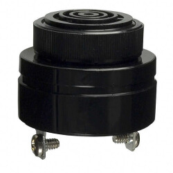 Buzzers Indicator, Internally Driven Piezo 3 ~ 18mA 2.9kHz 68dB @ 6V, 61cm Panel Mount Screw Terminal, Quick Connect Tab - 0.250