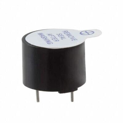 Buzzers Transducer, Externally Driven Electromechanical/Magnetic 5 V 40mA 2.4kHz 87dB @ 5V, 10cm Through Hole PC Pins - 1