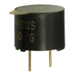 Buzzers Transducer, Externally Driven Magnetic 12 V 40mA 2.4kHz 85dB @ 12V, 10cm Through Hole PC Pins - 1