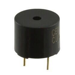 Buzzers Transducer, Externally Driven Magnetic 5V 45mA 2.4kHz 85dB @ 5V, 10cm Through Hole PC Pins - CUI Devices