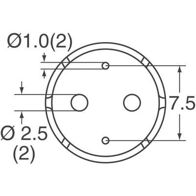 Buzzers Transducer, Externally Driven Piezo 1.5V 4kHz 70dB @ 1.5V, 10cm Through Hole PC Pins - 3