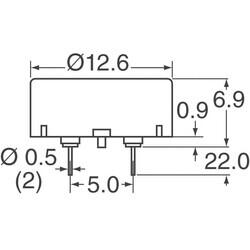 Buzzers Transducer, Externally Driven Piezo 1.5V 4kHz 70dB @ 1.5V, 10cm Through Hole PC Pins - 3