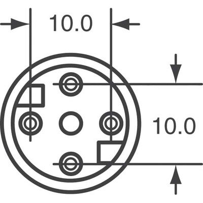 Buzzers Transducer, Externally Driven Piezo 3V 4kHz 75dB @ 3V, 10cm Through Hole PC Pins - 3