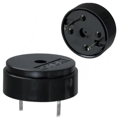 Buzzers Transducer, Externally Driven Piezo 3V 4kHz 75dB @ 3V, 10cm Through Hole PC Pins - 1