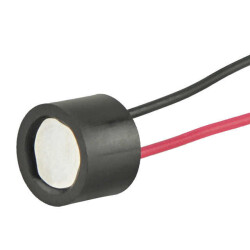 Buzzers Transducer, Externally Driven Piezo 10 V 12mA 4.25kHz 84dB @ 10V, 10cm Custom Wire Leads - Same Sky (Formerly CUI Devices)
