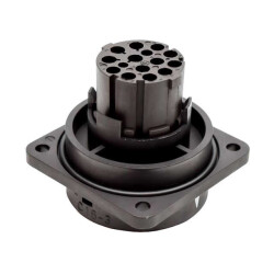 13 (12 + PE) Position Circular Connector Receptacle Housing Panel Mount - Amphenol Tuchel Industrial (1)