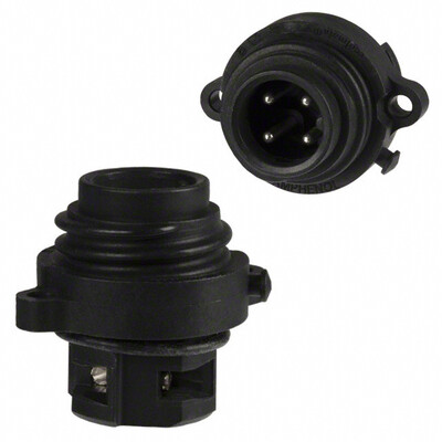 EcoMate CONN RCPT MALE 4POS SILVER SCREW - 1