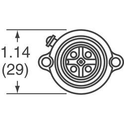 EcoMate CONN RCPT MALE 4POS GOLD SCREW - Amphenol Sine Systems Corp. (1)