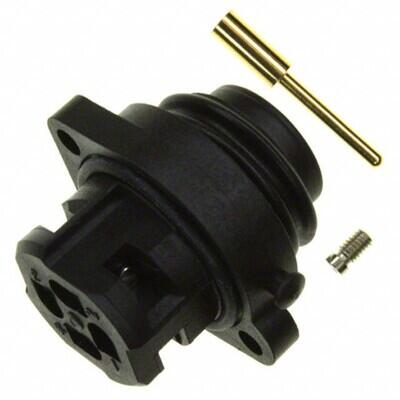 EcoMate Conn Rcpt Male 4POS Gold Screw - 1