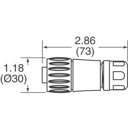 EcoMate CONN PLUG FMALE 4POS GOLD SCREW - Amphenol Sine Systems Corp. (1)