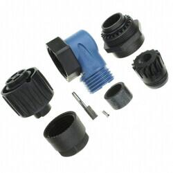 EcoMate ConnPlug Fmale 4POS Silvr Screw - Amphenol Sine Systems Corp.