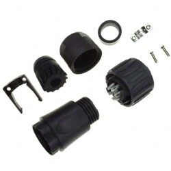 7 Position Circular Connector Plug, Female Sockets Solder - Amphenol Tuchel Industrial