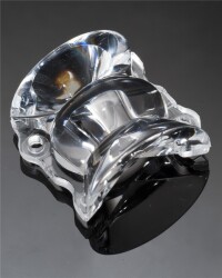 Lens with Integrated Mount Clear 84° x 7° Elliptical/Oval Adhesive, Screw - 1