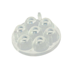 Lens with Integrated Mount Clear 54°, 62° Wide Adhesive - Ledil