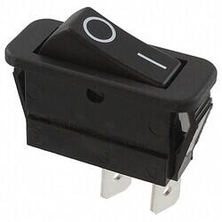 Rocker Switch SPST 20A (AC/DC) 250V Panel Mount, Snap-In - Bulgin