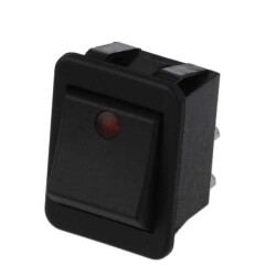 Rocker Switch DPST 20A (DC) 250 V Panel Mount, Snap-In - Bulgin