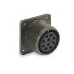 3 Position Circular Connector Receptacle, Female Sockets Solder Cup - 1