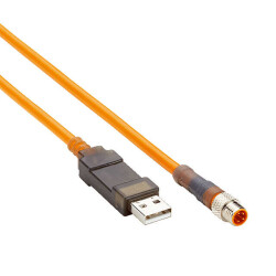 Cable Assembly Circular 04 pos Male to USB A Male Plug 6.56' (2.00m) - SICK, Inc.