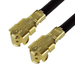 Cable Assembly Coaxial I-PEX MHF1 to I-PEX MHF1 1.37mm OD Coaxial Cable 3.937