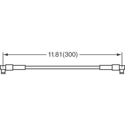 Cable Assembly Coaxial U.FL (UMCC) to U.FL (UMCC) 1.37mm OD Coaxial Cable 11.811