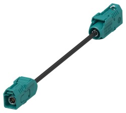 Cable Assembly Coaxial Fakra to Fakra RG-174 39.4